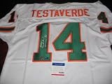 Vinny Testaverde Autographed Jersey - Miami Hurricanes Psa dna - Autographed NFL Jerseys