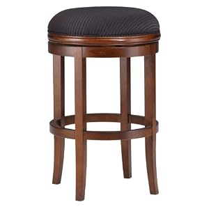 Oak View Backless Swivel Bar Stool - Cherry by Hillsdale