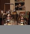 Horse Shoe & Gallopping Horse Glass & Metal Lantern Set Of 2 HD Horse Shoe & Gallopping Horse Glass & Metal Lantern Set Of 2 HD