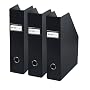 Bigso Fiona Set of 3 Magazine Collector, Black