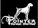 GERMAN SHORTHAIR POINTER DOG DECAL "WHITE"