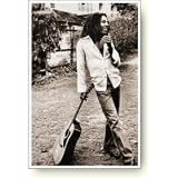 Bob Marley-Leaning with Guitar-Classic Music Poster