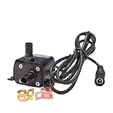 Harimao 小型 水中 ポンプ 水槽 循環 水 用 DC12V 流量 4Lmin 揚程 3m (1.DC12V)