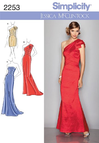 Simplicity Sewing Pattern 2253 Misses' Evening Dresses, P5 (12-14-16-18-20)