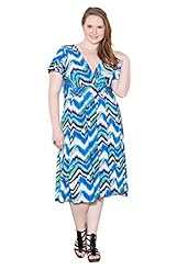 Sexy V-neck Empire   Waistline Short Polyester/Spandex Flutter Midi Dress 