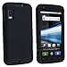 Black Durable Two Piece Protective Rubberized Crystal Hard Case Cover for AT&T New Motorola Atrix 4G Dual Core Android Smart Phone MB860 (Olympus/Atrix 4G)