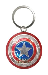Marvel Captain America Shield Pewter Key Ring