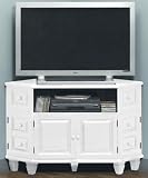 Crnr Wide Screen Tv/vcr Cabint 30hx47.5w Rubbed White