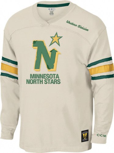 Buy Minnesota North Stars -Putty- Vintage Logo Long Sleeve Jersey