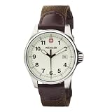Wenger Men`s 72783 TerraGraph Cream Dial Olive Nylon Strap Watch
