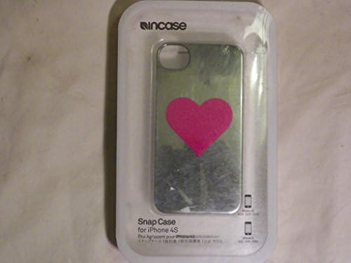 Incase Snap Case for iPhone 4S Chrome with Pink Heart
