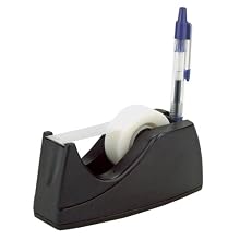 Officemate Recycled Deluxe Heavy Duty Tape Dispenser, Black (96664)