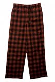 Mens Plaid Pajama Pants in Red/Black, Size Small