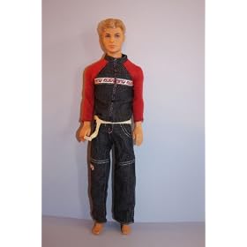 Doll Casual Clothing Set Jeans and Long Sleeve Shirt Made to Fit the Ken Doll by Olivia's Doll Closet