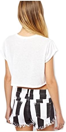 2014 New I Love/Hate You Printed White Short Sexy Tee Crop Tops T Shirts (Size XXL)