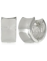 Zina Sterling Silver Wide Concave Hoop Earrings