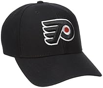 NHL Philadelphia Flyers Basics Structured Adjustable Cap, One Size, Black
