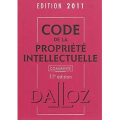Code de la propri�t� intellectuelle comment�
