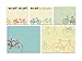 Cavallini Papers Sticky Notes, Bicycles, Set of 5