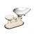 Natural Elements Cast Iron Scale with Ivory Body & Acacia Wood Stand