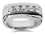 1.00 ctw Men s Diamond Ring in Platinum