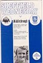 Sheffield Wednesday v Middlesbrough Official Match Day Programme (Saturday, 18th November 1972,)