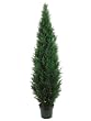 84" Cedar Topiary X3610 W/pot (Knockdown Packing) Green