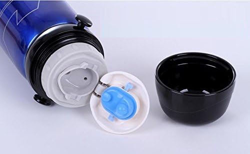 Puledon Stainless Steel Vacuum Insulated Drink Bottle Thermos Travel Mug Cup with Tape 28-Ounce(Blue)