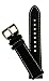 JP Leatherworks Men's M120 22mm Panerai Style Leather Black Watch Band