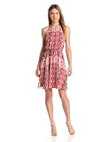 Jessica Simpson Womens Halter Pleated Dress