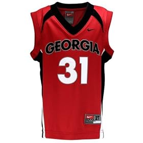 Nike Georgia Bulldogs #31 Toddler Red Replica Basketball Jersey