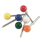 Office Depot(R) Map Tacks, Assorted Colors, Pack Of 100