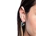 Sterling Silver Created Opal 20mm Hoop Earrings