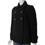 Famous American Label Juniors Double Breasted Wool Pea Coat