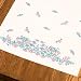WILDFLOWERS DRESSER SCARF STAMPED EMBROIDERY-14X39