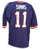 Autographed Phil Simms New York Giants Throwback Blue Jersey
