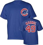 Carlos Marmol Blue Majestic Name and Number Chicago Cubs T-Shirt