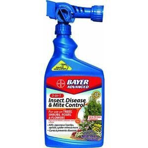 Bayer 701287A 3-in-1 Insect Disease and Mite Control Ready-to-Spray, 32-Ounce