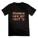 JAX Men's Make Your Own T-shirt Wanna See My COC S Black