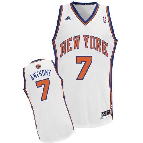 NBA Men's New York Knicks Carmelo Anthony Revolution 30 Home Swingman Jersey H Size (White, XXX-Large)