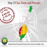 Sao Tome And Principe  Powerpoint Slides Map Of Sao Tome And Principe