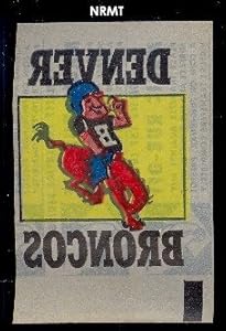 1965 Topps Magic Rub-Off (Football) Card# 3 Denver Broncos of the Denver Broncos NrMt Condition