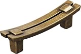 Bosetti Marella 101521.09 Oriental Handle Pull Antique Brass Dark 4.72 by 0.71 Inch