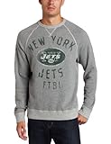 NFL Men's New York Jets Heather Vintage French Terry Raglan (Grey Heather, XX-Large) NFL Men's New York Jets Heather Vintage French Terry Raglan (Grey Heather, XX-Large)