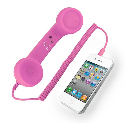 Best Price POP Phone Handset for Apple iPhone 4, iPad 2 (Pink) and FREE MEElectronics USB Car Charger by S2E, Inc