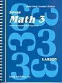 Math 3 Home Study Kit: Teachers Manual, Student Workbook, Fact Cards