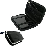 iGadgitz Black Eva Hard Case Cover for Iomega Ego Encrypt Plus USB Portable Hard Drive 500gb + 1TB