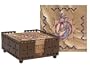 Set of Four Sun Dancer Coasters with holder - Style WIMP2005
