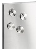 Kitchen & Housewares : Magnetic board anti-scratch magnets - brushed stainless steel
