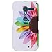Fosmon MATT-DESIGN Series Slim Fit Rubberized Case Cover for Motorola Moto X 1st Generation (Colorful Sunflower)